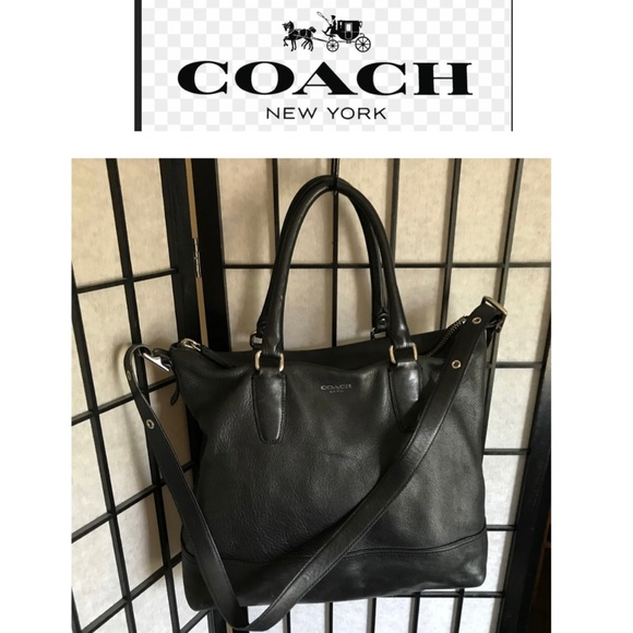 Coach Handbags - 👜 COACH LEGACY RORY 19892 BLACK LEATHER SATCHEL SHOULDER CROSSBODY TOTE PURSE